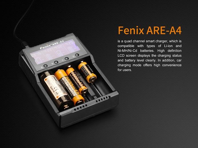 Fenix Are-A4 Four-Slot Smart Battery Charger