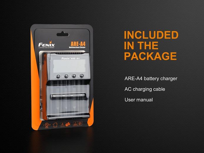 Fenix Are-A4 Four-Slot Smart Battery Charger