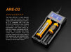 Fenix ARE-D2 Dual Bay Smart Battery Charger Battery Charger Fenix 