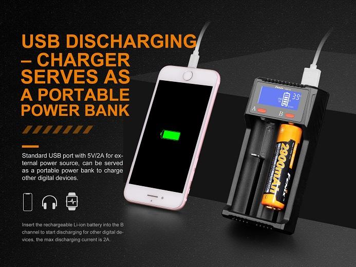 Fenix ARE-D2 Dual Bay Smart Battery Charger Battery Charger Fenix 