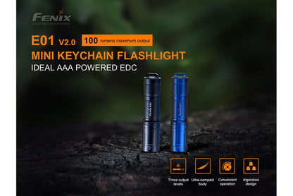 Fenix E01 V2.0 100 Lumens EDC LED Flashlight