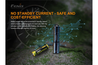 Fenix E01 V2.0 100 Lumens EDC LED Flashlight