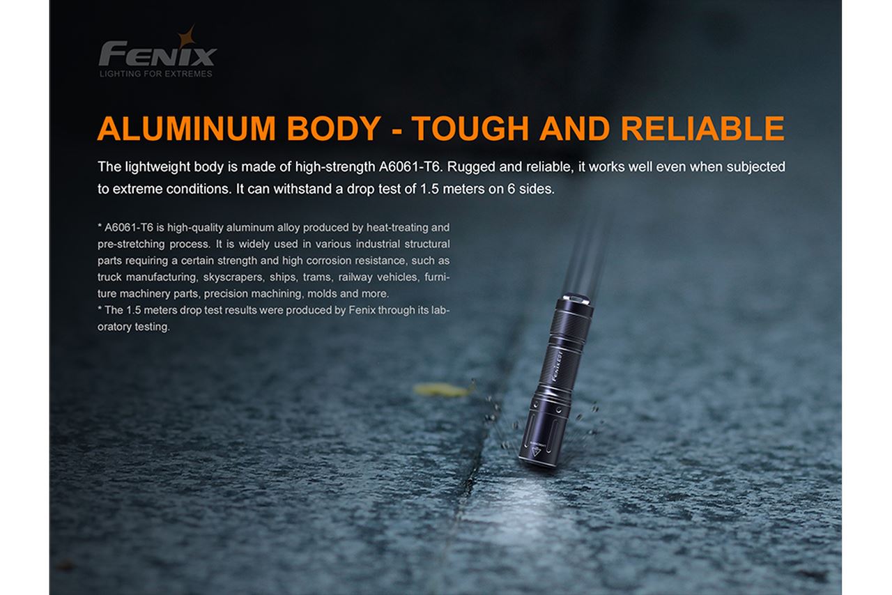 Fenix E01 V2.0 100 Lumens EDC LED Flashlight