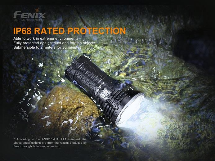 Fenix LR50R 12000 Lumens IP68 rated protection 