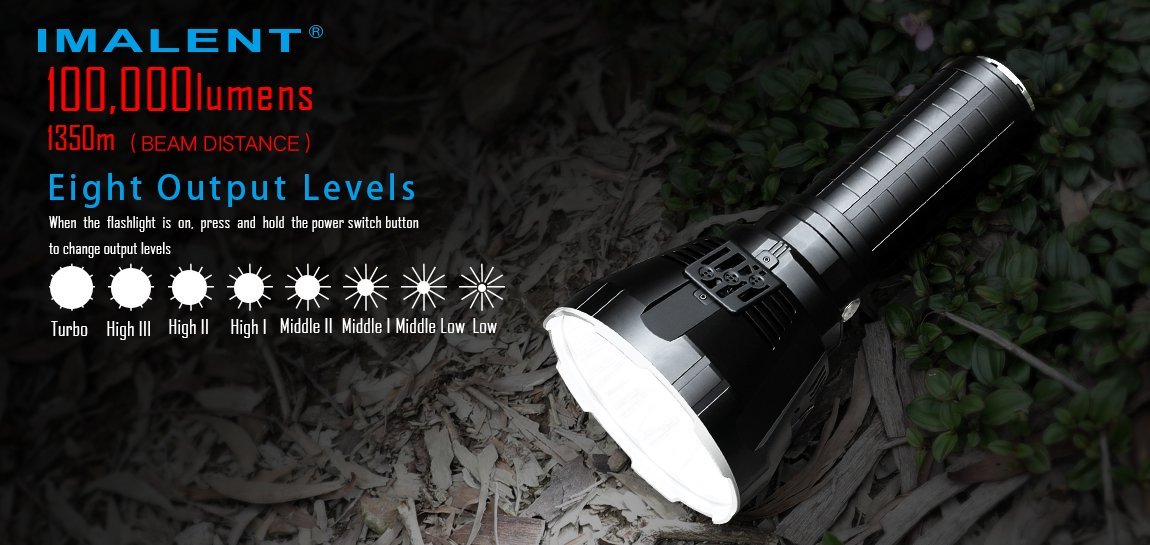 Imalent MS18 Search LED Flashlight - 100 000 Lumens Flashlight Imalent 