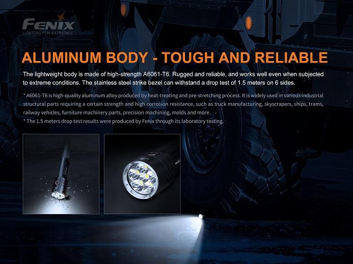 Fenix LR35R 10000 Lumen Rechargeable LED Flashlight