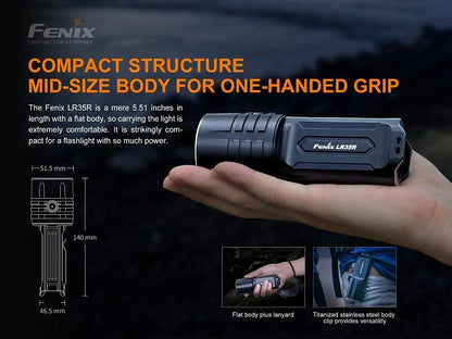 Fenix LR35R 10000 Lumen Rechargeable LED Flashlight