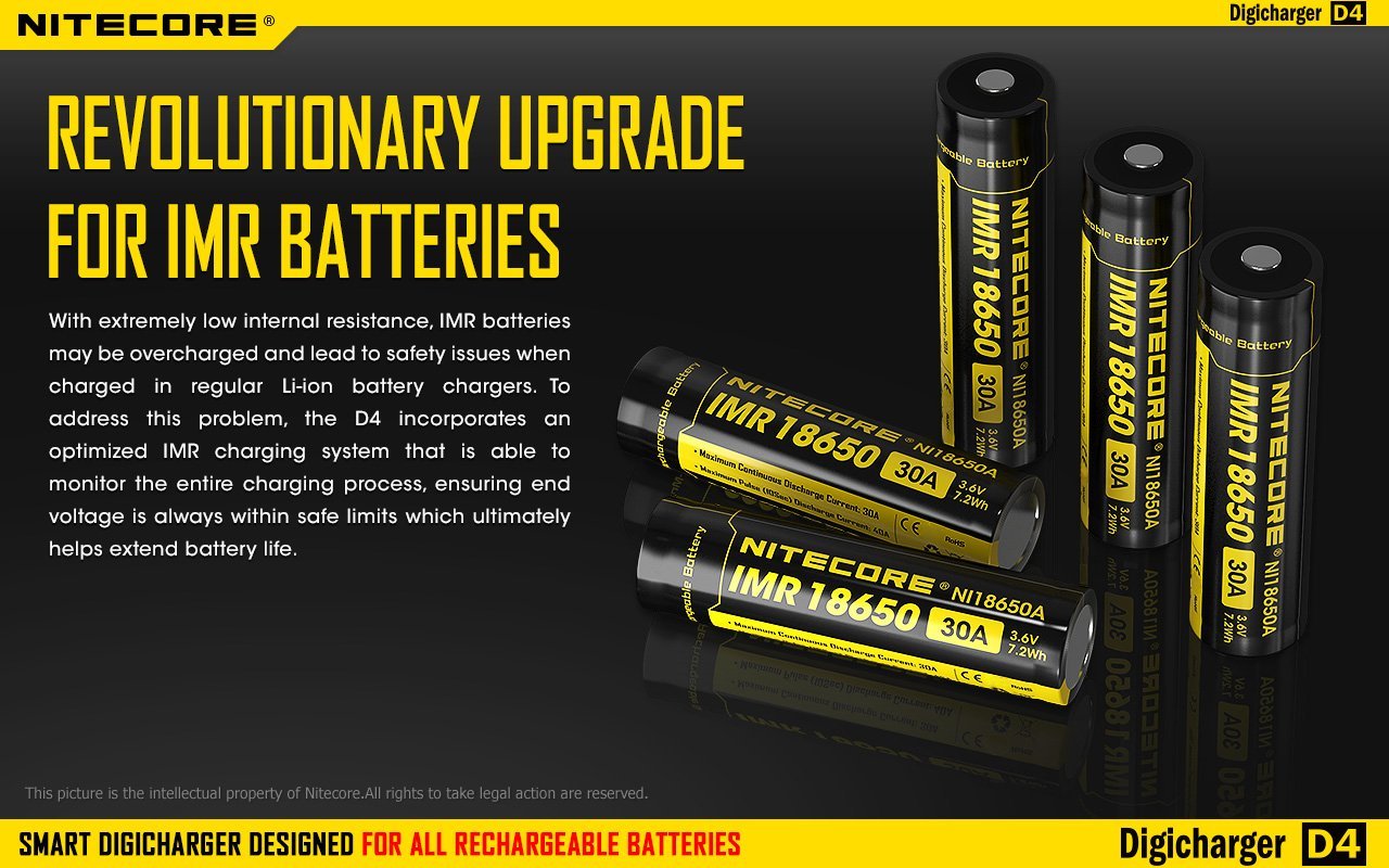 Nitecore D4 Intelligent Four-Slot Universal Battery Charger