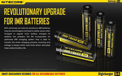 Nitecore D4 Intelligent Four-Slot Universal Battery Charger