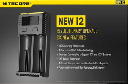 Nitecore New i2 Dual-Slot Battery Charger