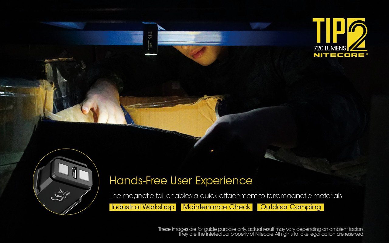 Nitecore Tip2 720 Lumens USB Rechargeable Flashlight