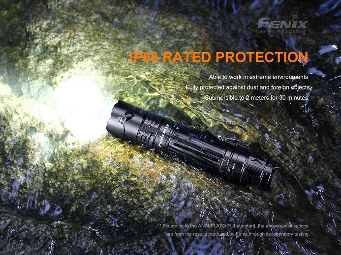 Fenix PD32 V2.0 1200 Lumens IP68 rated protection