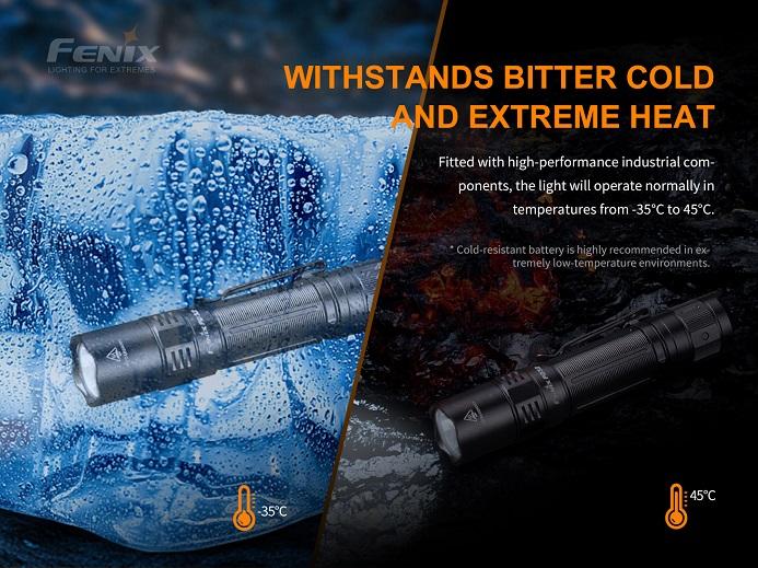 Fenix PD32 V2.0 1200 Lumens withstands bitter cold and extreme heat