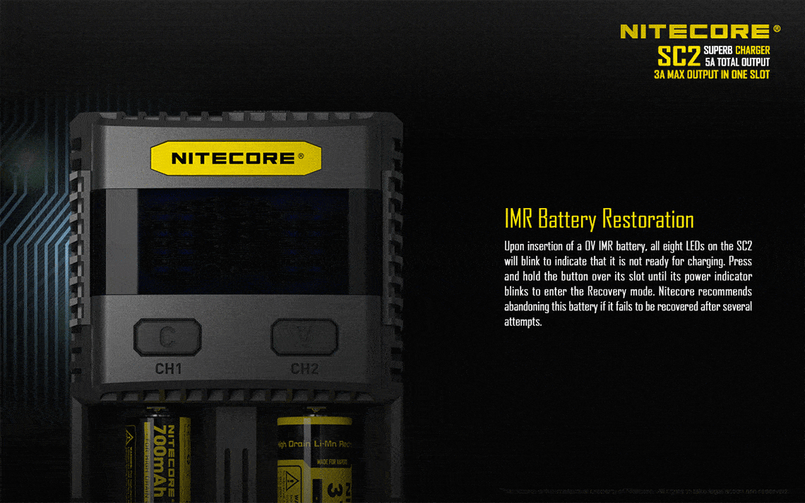 Nitecore SC2 Dual-Slot Battery Charger