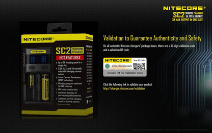 Nitecore SC2 Dual-Slot Battery Charger
