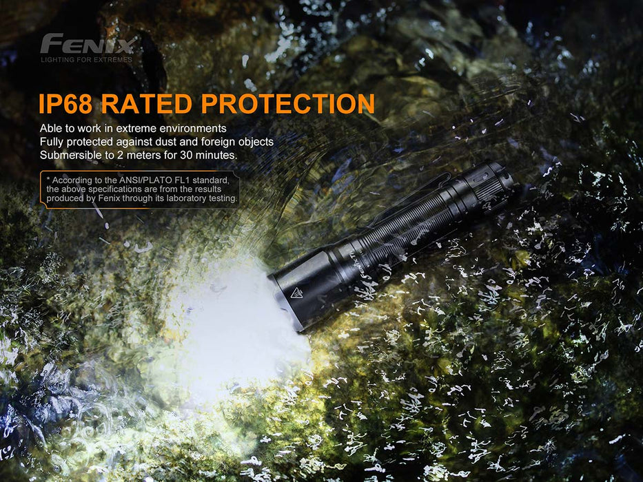 Fenix TK16 V2.0 Tactical Flashlight - IP68 rated protection