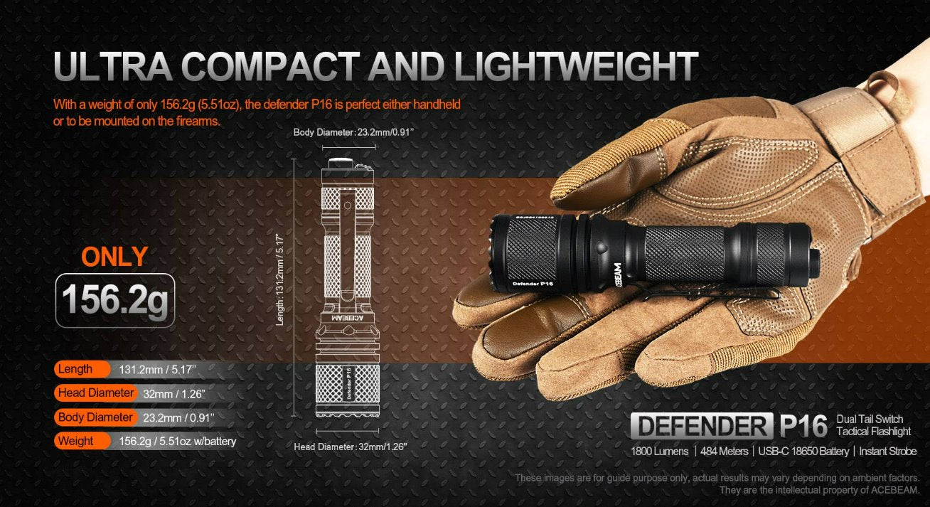 Acebeam Defender P16 - Black