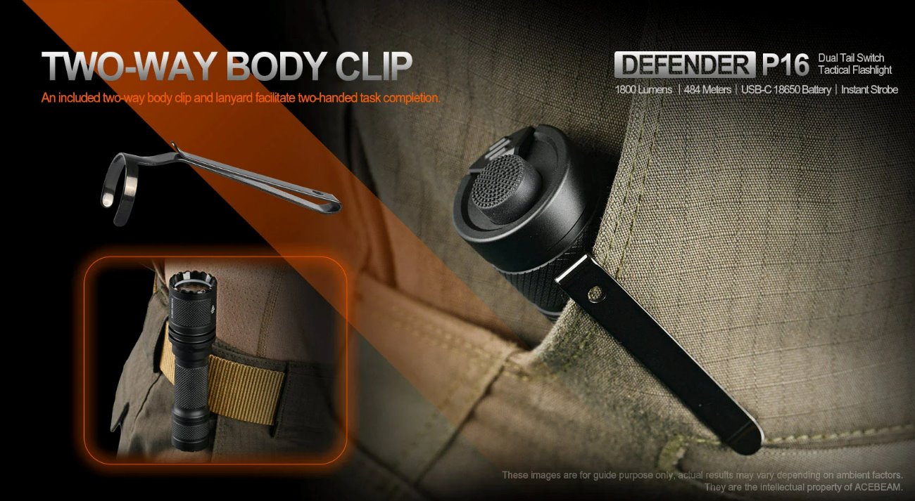 Acebeam Defender P16 - Black