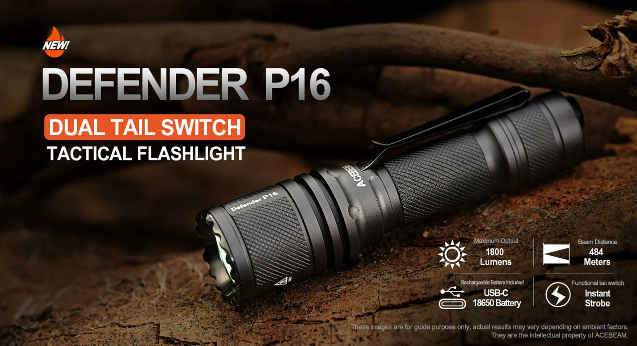 Acebeam Defender P16 - Black