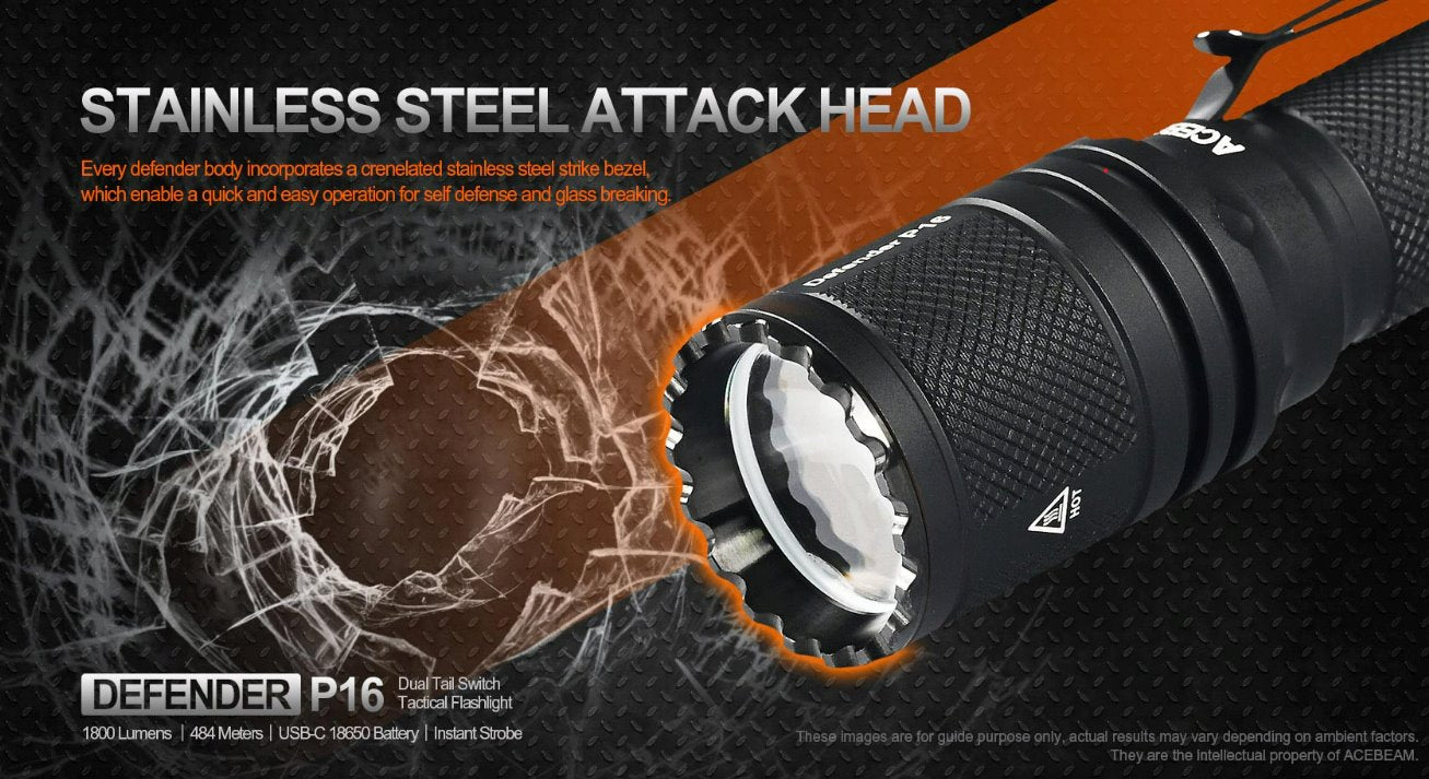 Acebeam Defender P16 - Black