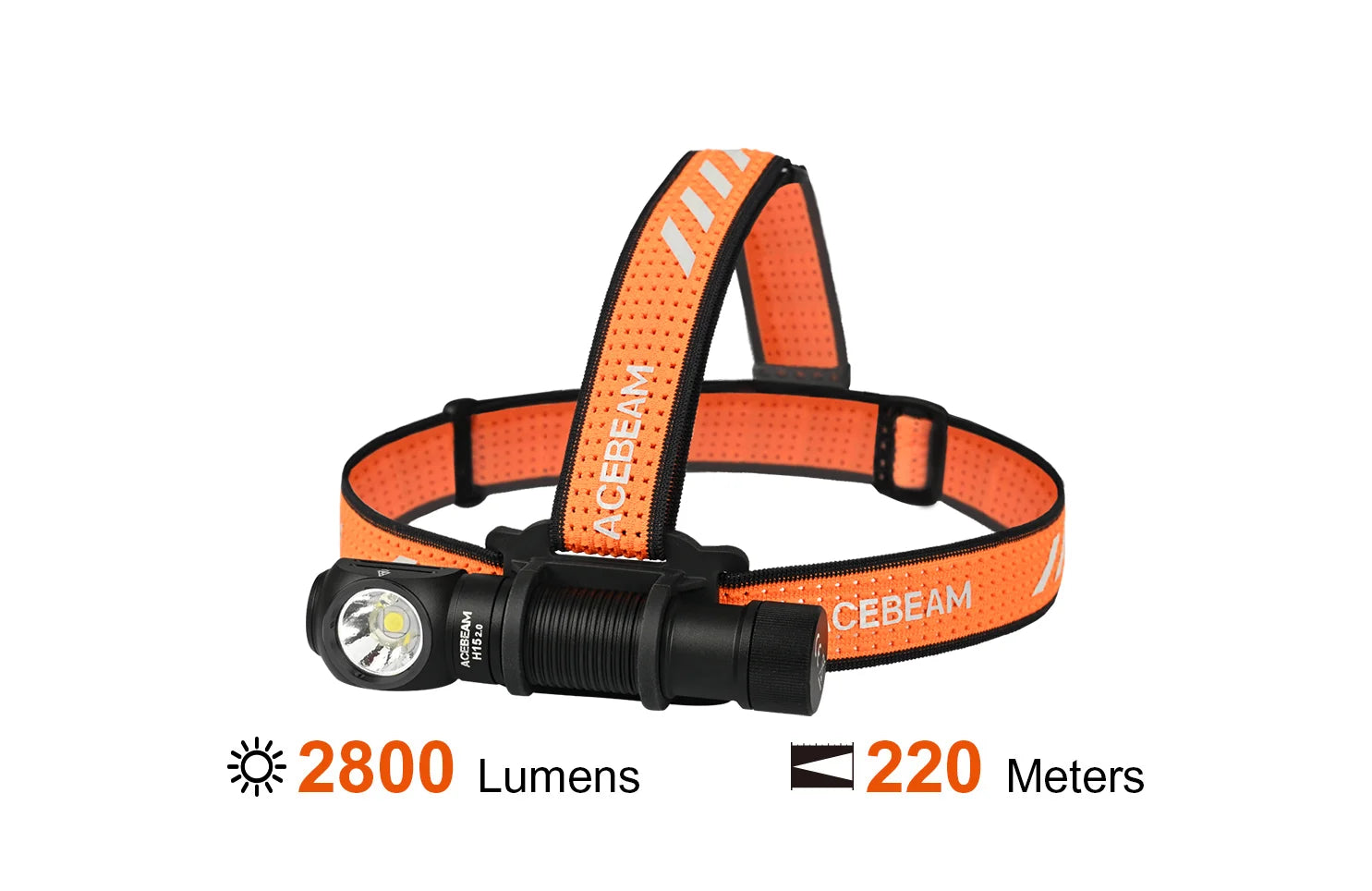 Acebeam H15 2.0 Outdoor Rechargeable Headlamp - 2800 Lumens