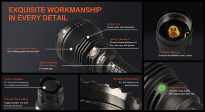Acebeam L19 2.0 Long range tactical Flashlight