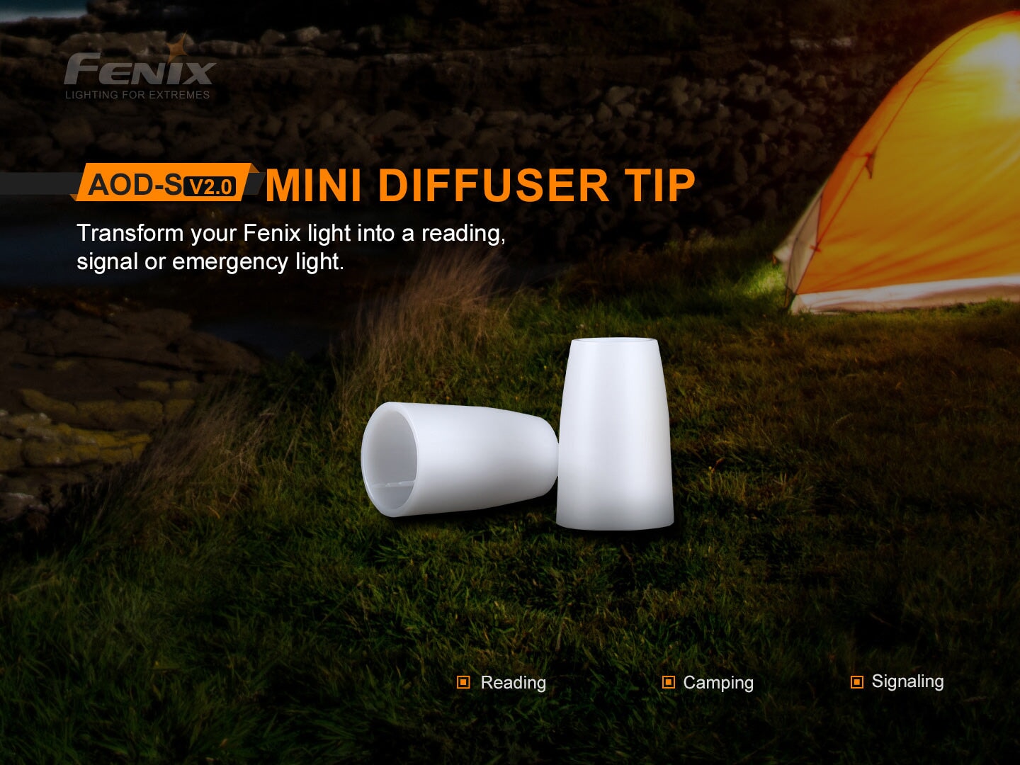 Fenix AOD-S V2 Diffuser adapter