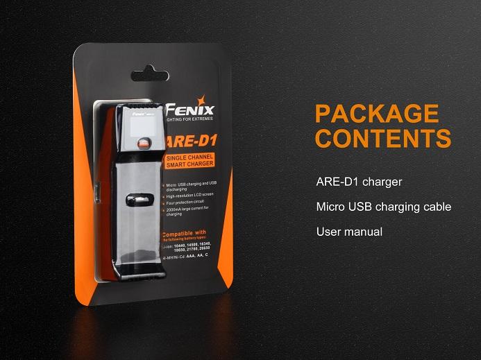 Fenix ARE-D1 Single Bay Smart Battery Charger
