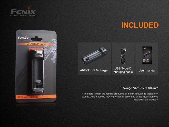 Fenix ARE-X1 v2 Single-Bay Smart Charger Battery Charger Fenix 
