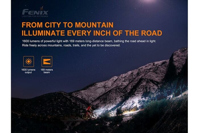 Fenix BC26R 1600 Lumens Rechargeable Bike Light