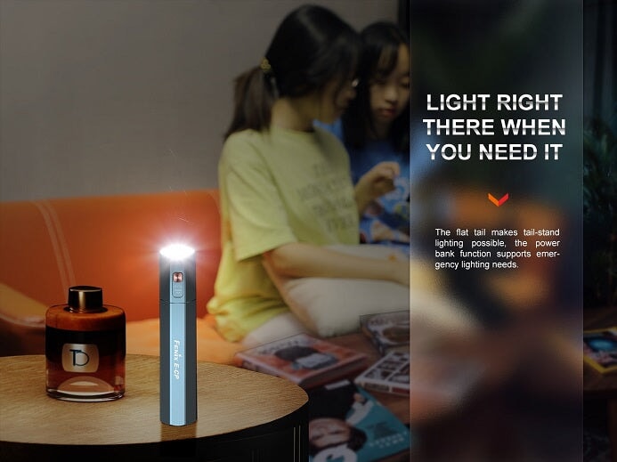Fenix E-CP Powerbank Flashlight - Black Flashlight Fenix 
