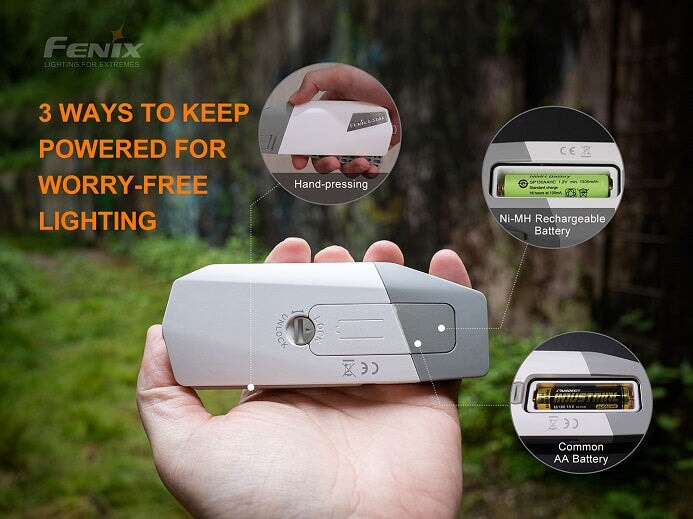 Fenix E-Star – Emergency Flashlight, Self Powered &amp; Rechargeable