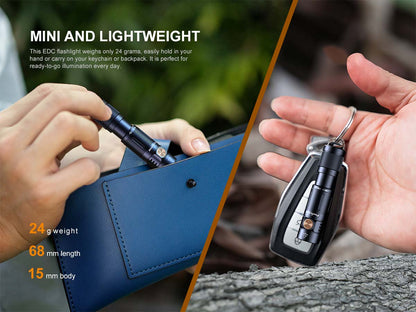 Fenix E05R Mini 400 Lumens LED Flashlight - Options