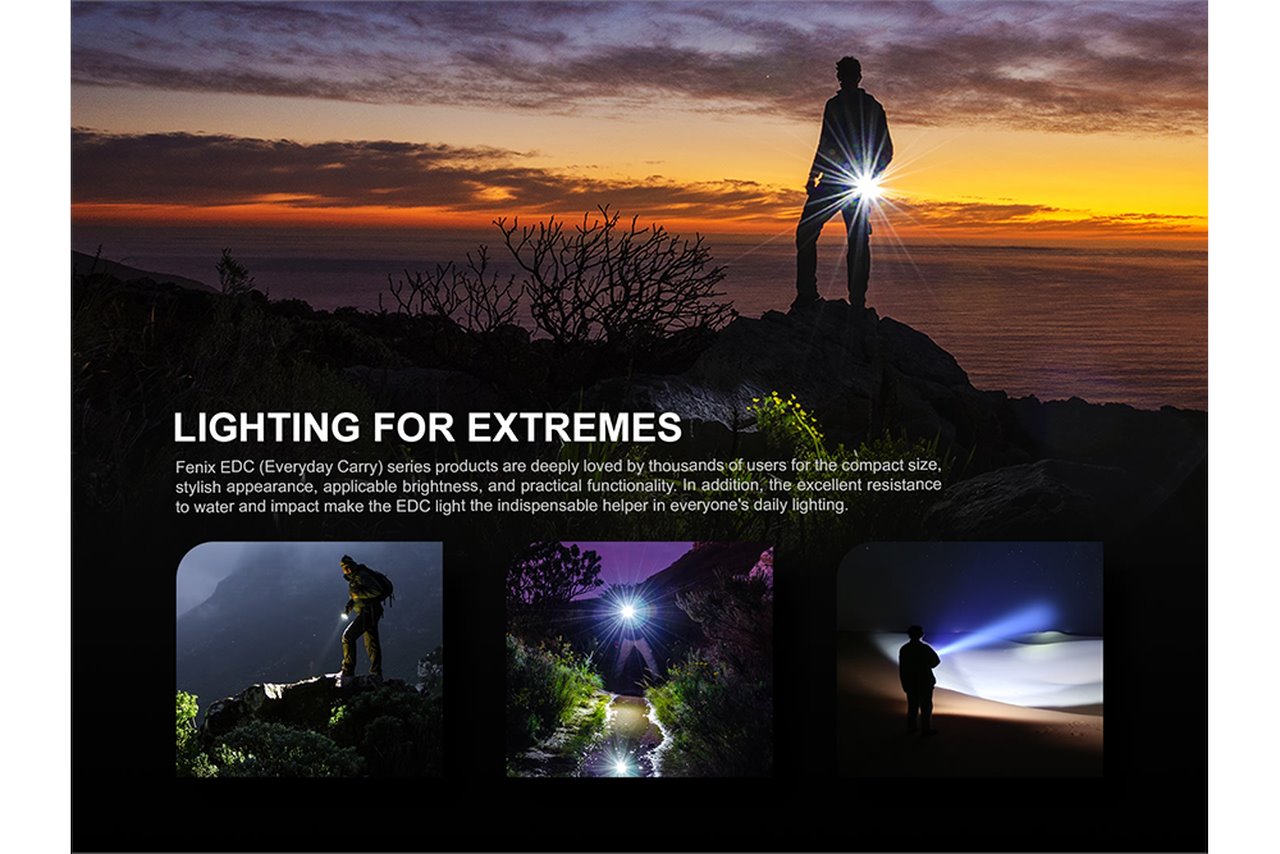 Fenix E09R 600 Lumens Rechargeable High-Output LED Flashlight