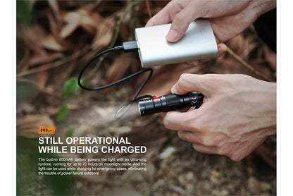 Fenix E09R 600 Lumens Rechargeable High-Output LED Flashlight