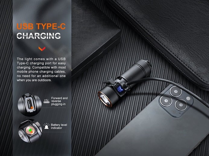 Fenix E18R V2.0 Ultra-Compact Rechargeable Flashlight