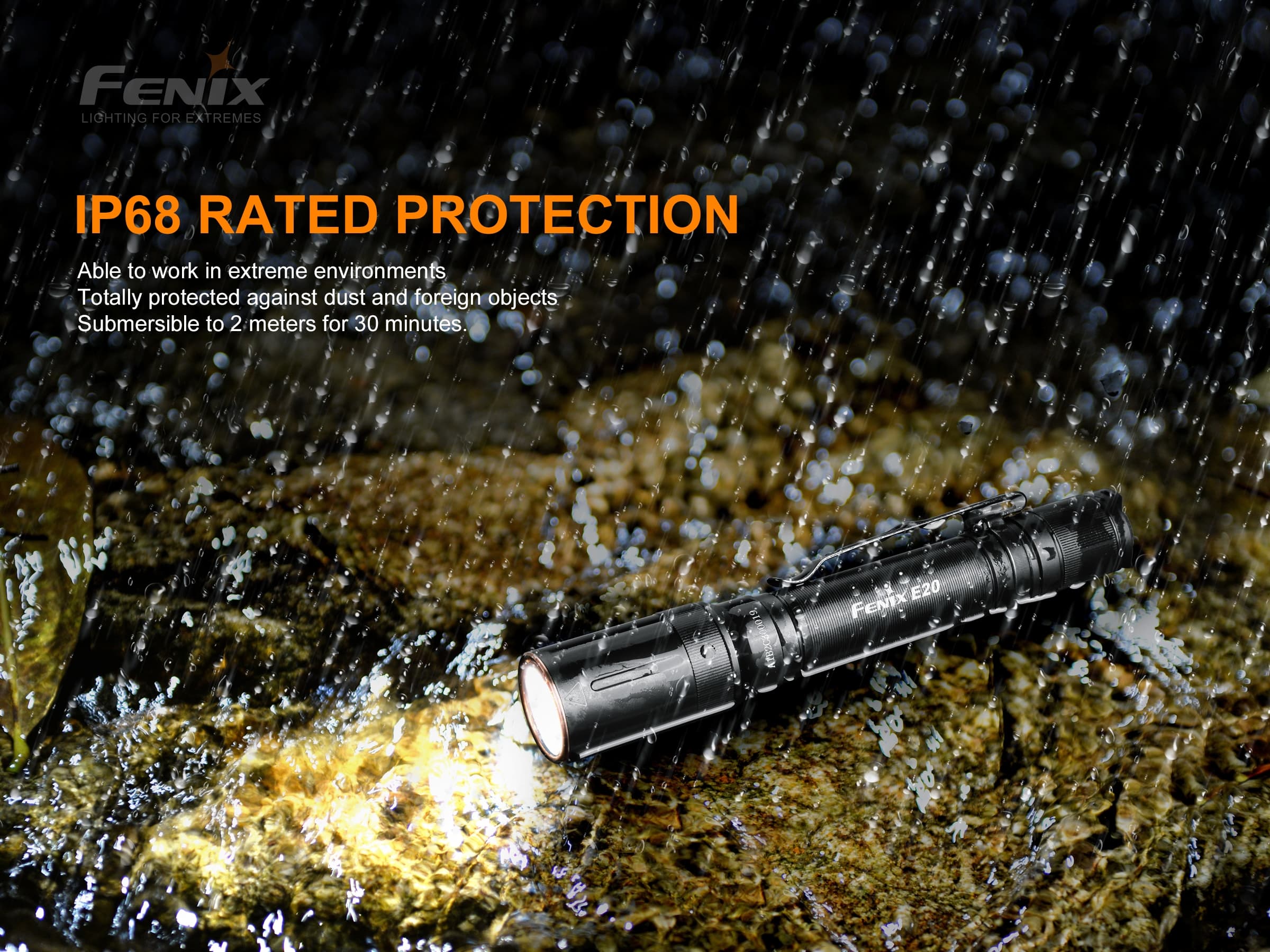Fenix E20 v2.0 EDC AA Flashlight - 350 lumens