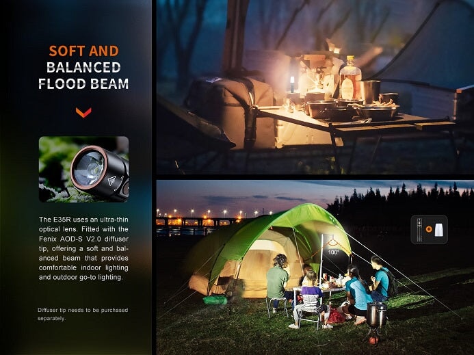 Fenix E35R Rechargeable High-Performance EDC Flashlight