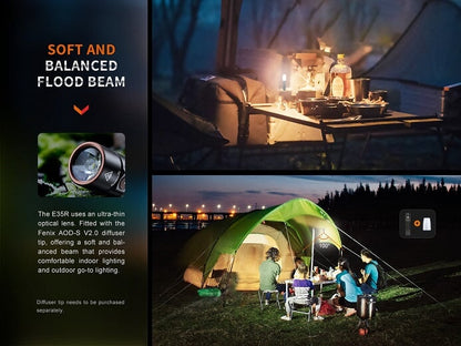 Fenix E35R Rechargeable High-Performance EDC Flashlight
