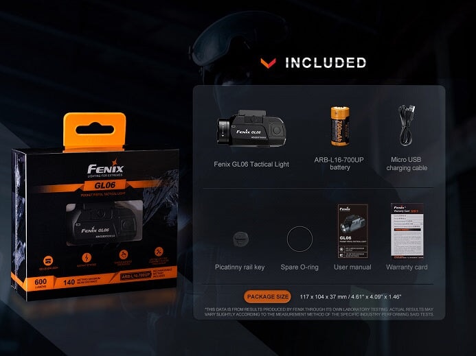 Fenix GL06-365 Compact Pistol Tactical Light