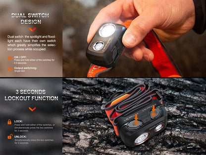Fenix HL32R-T High-Performance Rechargeable Headlamp