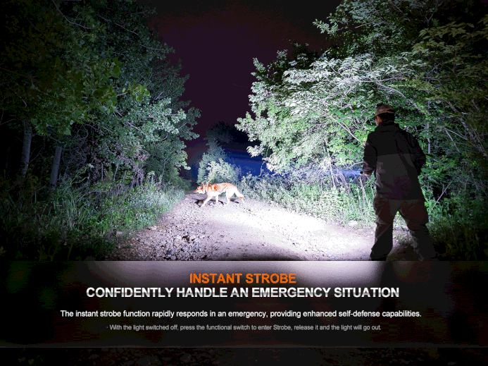 FENIX HT32 Outdoorsman Flashlight with Red, Green, White Outputs