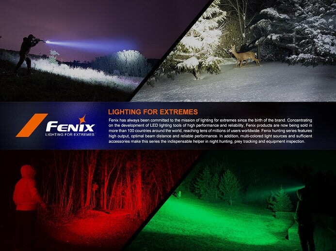 FENIX HT32 Outdoorsman Flashlight with Red, Green, White Outputs