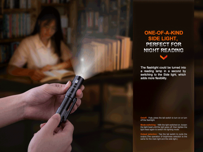 FENIX LD12R Dual Lightsource Multipurpose Rechargeable Flashlight