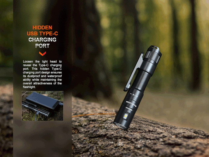 FENIX LD12R Dual Lightsource Multipurpose Rechargeable Flashlight