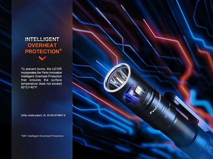 FENIX LD12R Dual Lightsource Multipurpose Rechargeable Flashlight