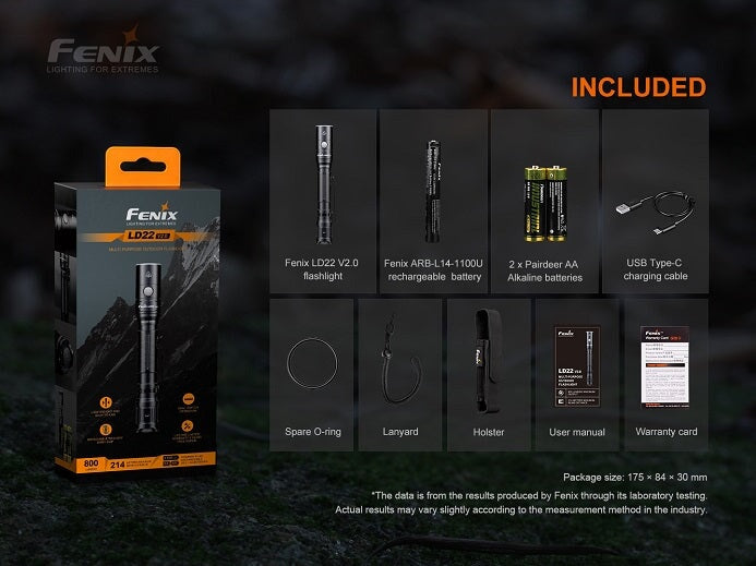 Fenix LD22 V2.0 Multipurpose Flashlight Flashlight Fenix 