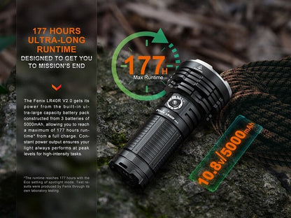 Fenix LR40R V2.0 Rechargeable 15000 Lumen Flashlight