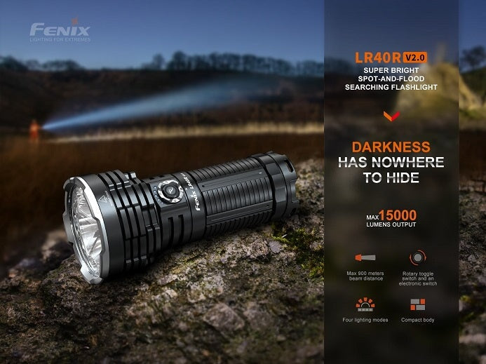 Fenix LR40R V2.0 Rechargeable 15000 Lumen Flashlight Flashlight Fenix 