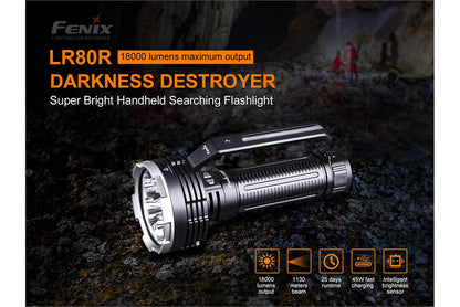 Fenix LR80R 18000 Lumens Rechargeable LED Searchlight